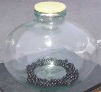 LARGE DECORATIVE GLASS JAR